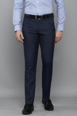 LOUIS PHILIPPE Slim Fit Men Blue Trousers