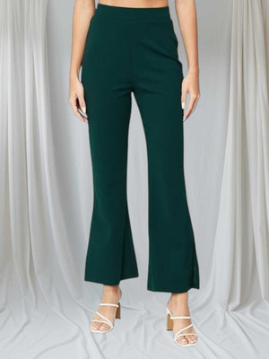 SHAHVEER CREATION Relaxed Women Dark Green Trousers