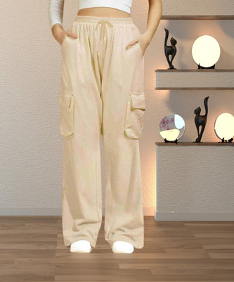 karan Regular Fit Women Beige Trousers