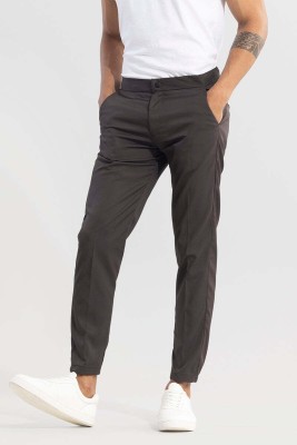 Snitch Slim Fit Men Brown Trousers