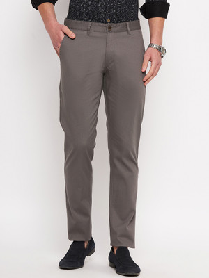 DUKE Slim Fit Men Grey Trousers