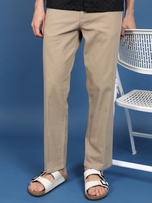 HIGHLANDER Regular Fit Men Beige Trousers