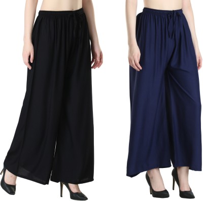 Tanushk Relaxed Women Black, Blue Trousers