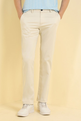 Allen Solly Regular Fit Men Beige Trousers