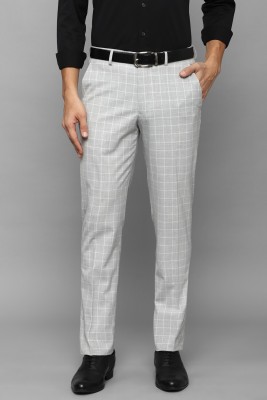 LOUIS PHILIPPE Slim Fit Men Grey Trousers