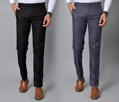 AY Collections Slim Fit Men Multicolor Trousers