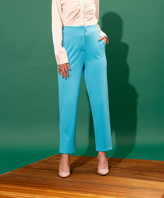 STREET9 Regular Fit Women Blue Trousers