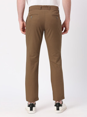 BASICS Tapered Men Brown Trousers