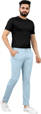 TEJANI FASHION Regular Fit Men Light Blue Trousers