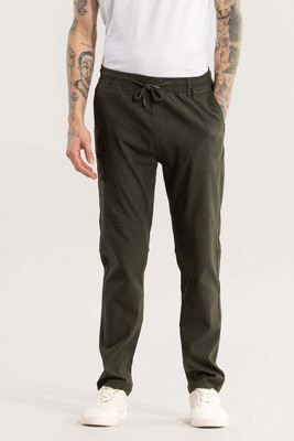 Snitch Relaxed Men Green Trousers