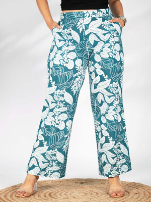 LetsDressUp Relaxed Women Dark Blue Trousers