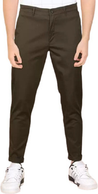 tannu g Regular Fit Men Brown Trousers