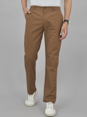QuaClo Regular Fit Men Brown Trousers