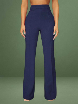 nitafashion Comfort Fit Women Dark Blue Trousers