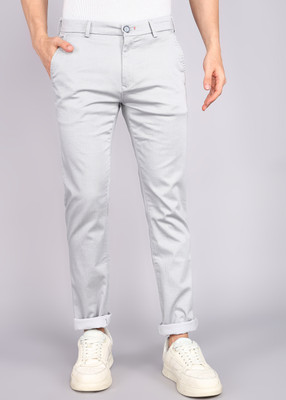 KILLER Slim Fit Men Grey Trousers