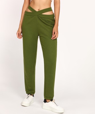 FOREVER 21 Regular Fit Women Green Trousers