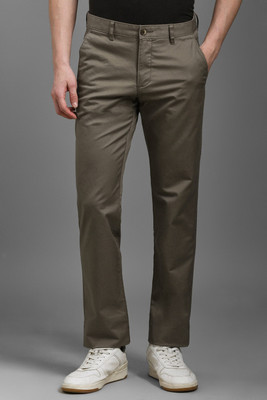 LOUIS PHILIPPE Tapered Men Black Trousers
