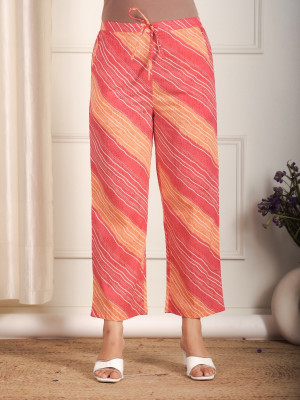 Aramya Comfort Fit Women Pink Trousers