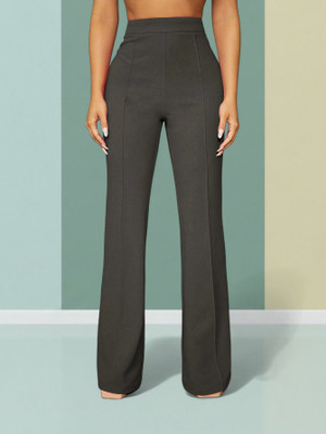 HouseOfCommon Loose Fit Women Grey Trousers