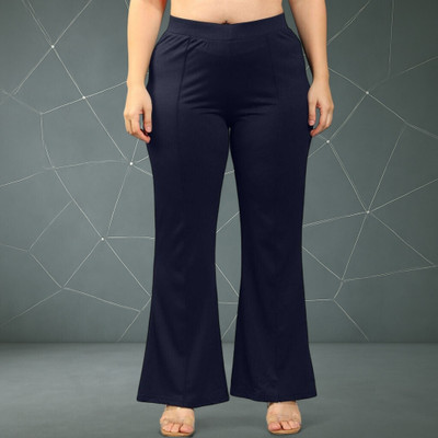 Anitafashion Comfort Fit, Regular Fit Women Dark Blue Trousers