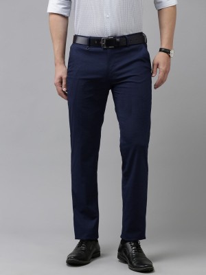 VAN HEUSEN Slim Fit Men Blue Trousers