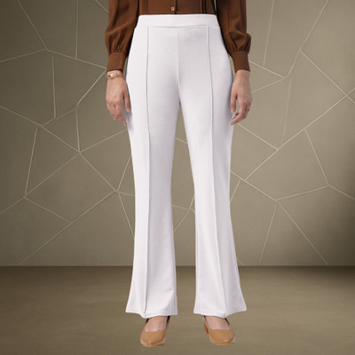 HouseOfCommon Loose Fit Women White Trousers