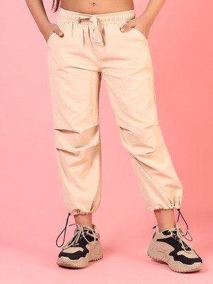 V-MART Regular Fit Girls Beige Trousers