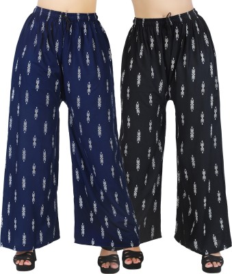 IFFRA ARTS Relaxed Women Black, Blue Trousers