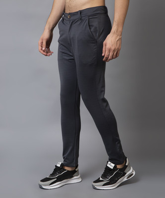 ynam Slim Fit Men Grey Trousers