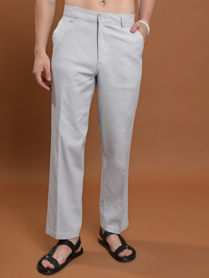 HIGHLANDER Regular Fit Men Grey Trousers