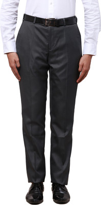 PARK AVENUE Regular Fit Men Grey Trousers