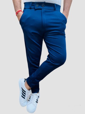 3B EMPIRE Regular Fit Men Blue Trousers