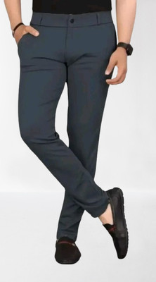 CIVIRASTYLE Regular Fit Men Grey Trousers