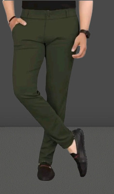 Nitya TrackP Regular Fit Men Green Trousers