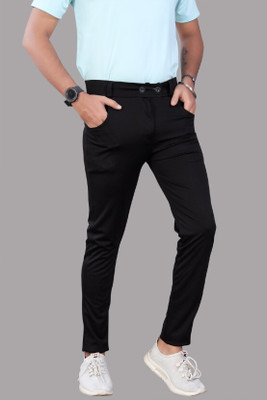JSGARMENT Regular Fit Men Black Trousers