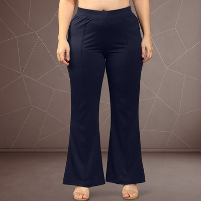 nitafashion Loose Fit Women Dark Blue Trousers