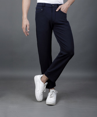 EyeBogler Regular Fit Men Blue Trousers