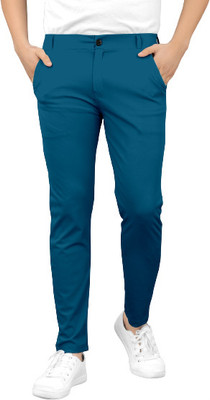 Vamdev Hub Regular Fit Men Blue Trousers