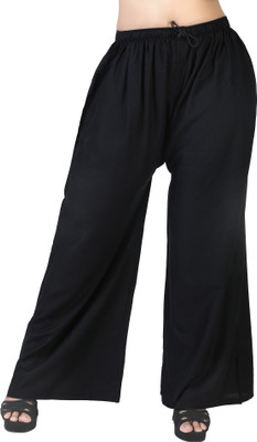 HouseOfCommon Loose Fit Women Black Trousers