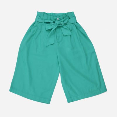 Under Fourteen Only Regular Fit Girls Green Trousers