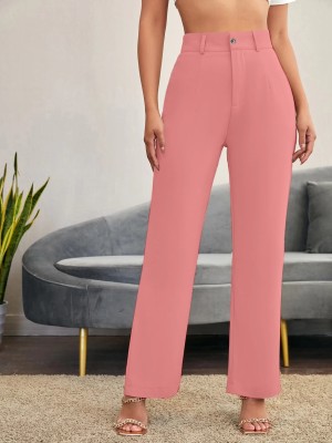 DRESQUE STORE Regular Fit Women Pink Trousers