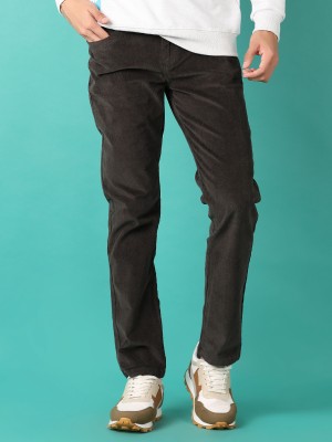 V-MART Regular Fit Men Black Trousers