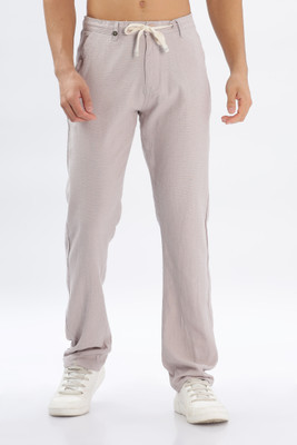 Color Hunt Tapered Men Purple Trousers