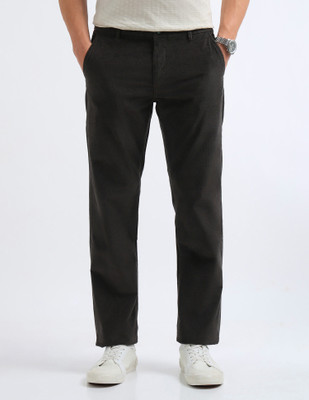 Arrow Sport Regular Fit Men Green Trousers