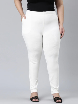 Ds Fashion Regular Fit Women Cream Trousers