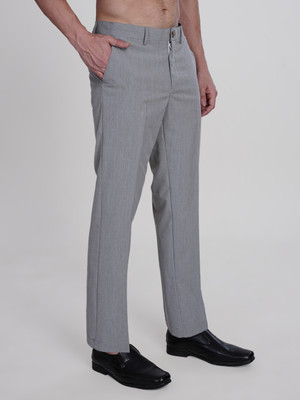 Bliez Regular Fit, Straight Fit Men Grey Trousers