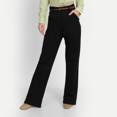 NEXT ONE Relaxed Women Black Trousers