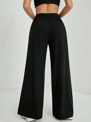 POSU TRENDZ Loose Fit Women Black Trousers