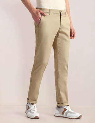 U.S. POLO ASSN. Regular Fit Men Brown Trousers