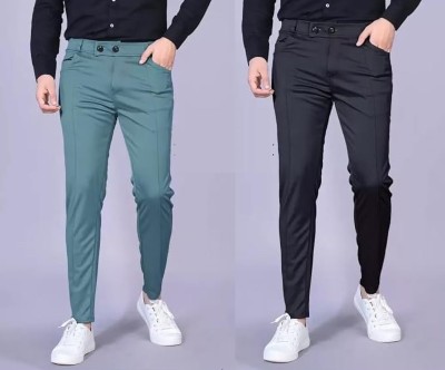 PUME Regular Fit Men Blue, Black Trousers